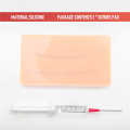 Iv Injection Training Pad Model, Silicone Human Skin Suture Training Model, Injection Practice Pad, 4 Veins Imbedded.