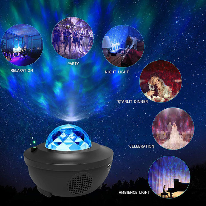 Music%20Sound%20Starry%20Sky%20Projector%20Music%20Voice%20Control%20bluetooth%20LED%20Night%20Light%20USB%20Projection%20Lamp%20for%20Party%20Lamp%20-%20Image%204