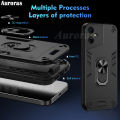 For Tecno Pova NEO 3 Phone case Silicone Armor Metal Ring Stand Case Armor Back Protective Shockproof Hard Dual Layer for Tecno Pova NEO3 Cover Casing HP. 