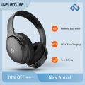 INFURTURE H1 Active Noise Cancelling Headphones,Wireless Over Ear Bluetooth Headphones, Deep Bass Headset, Low Latency, 40H PLAY. 