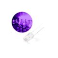 20Pcs - UV Money Checker LED Ultra Bright Clear Transparent DC 3V 20mA 5mm Purple UV LED Diode Lights Emitting Diodes LEDs Bulbs UV Light Bulbs. 