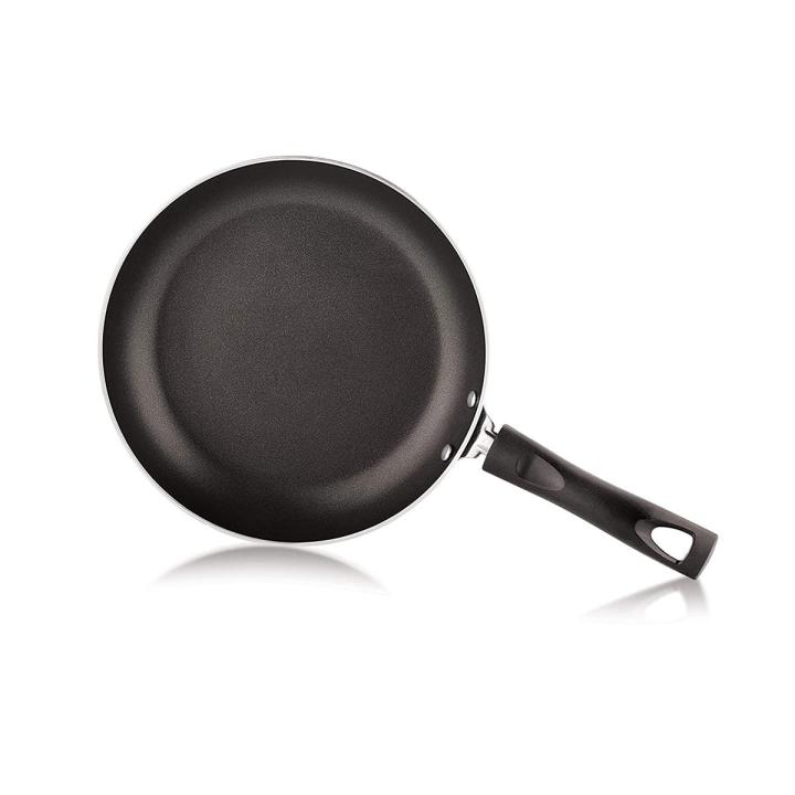 Non Stick Fry Pan Induction Base Bottom with Premium Aluminium-22cm- Black