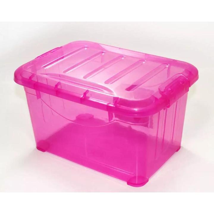 Crystal%20Plastic%20Storage%20Boxes%20with%20Lids%0AMulticolor%20-%20Image%202