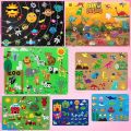 Kids DIY Felt Board Toys Montessori Story Board Ocean Farm Insect Animal Cartoon Pattern Wall Decoration Baby Early Learning Toy.