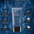 Men Face Body UV Isolation Refreshing Sunscreen Cream Moisturizing Sunblock SPF35 40g. 