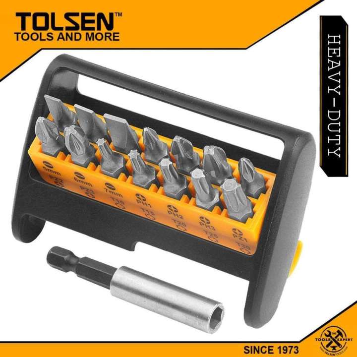 TOLSEN%2015Pcs%20Magnetic%20Screwdriver%20Bit%20Set%20(Phillips%20&%20Flat)%20For%20Drill%20Model:%2020365%20-%20Image%202