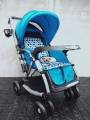 New bron 720W Baby Stroller Comfortable Rocking Prams Blue & Red.