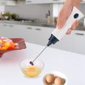 Handheld Electric Coffee Mixer Frother Automatic Milk Beverage Foamer Cream Whisk Cooking Stirrer Egg Beater With Cover. 