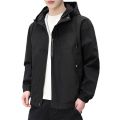 2021 Autumn New Youth Spring and Autumn Men's Jacket Student Autumn Workwear Coat Hooded Jacket Men. 