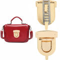 Metal oval buckle rotating lock suitable for DIY bags. 