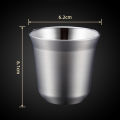 80ML Espresso Mugs Stainless Steel Coffee Cup Milk Water Drink Breakfast Tea Insulated Cup Heat Insulation Resistant Coffee Cup. 