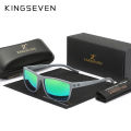 KINGSEVEN Sunglasses For Men Polarized UV400 Eye Protection Glasses Adult Green Mirror TAC Lens New Design Graininess Eyewear.