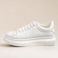 Luxury with Lavish Premium Quality Full White Fashion McQueen Sneakers - Comfort Sports Update Version for Men - Low Top Sneaker.