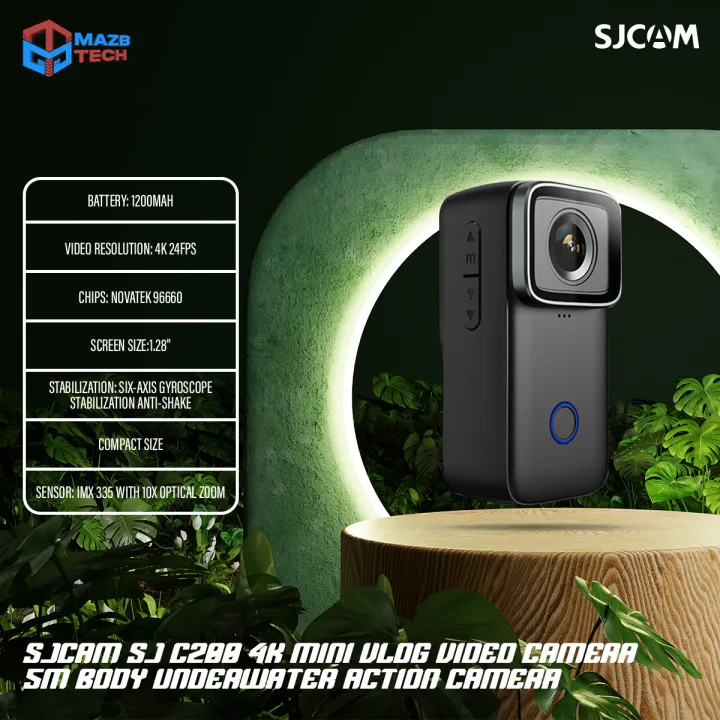 SJCAM%20SJ%20C200%204K%20Mini%20Vlog%20Video%20Camera%205M%20Body%20Waterproof%20Underwater%20Action%20Camera%20-%20Image%203