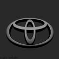 【Xiaofeng】1Pieces Toyota logo emblem matte black Front Emblem behind Badge Fit for REIZ COROLLA VIOS LANDCRUISER PRADO （model：black size：13cm）. 