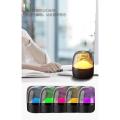 EZRA wireless Bluetooth speaker home subwoofer outdoor glass Bluetooth audio portable colorful smart speaker UQNP. 