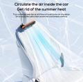 Car Seats Cooling Fans Front Rear Headrests Cooling Fans USB Car Fan Three Gear Wind Adjustable Wind Direction Car Cooling Fan Double Turbine Air Fans Car Universal. 