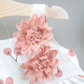 (New) summer new cherry baby dress Beach Party baby girl dress CHILDREN'S sleepless clothes hat (0-3 years old).