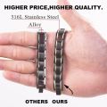 New 2023 Men's Magnetic Bracelet with Hook Buckle Clasp Therapy Bangles Man Health Care Weight Loose Jewelry Lady Bracelets.