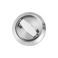 Stainless steel pull ring lock invisible door lock single and double-sided pull ring surface-mounted round handle [factory wholesale]. 