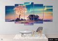 5Pcs In 1 Set Wall Canvas Art Ready to Hang for Living Room or Bedroom Home Decoration On Wall Canvas Painting Wall. 