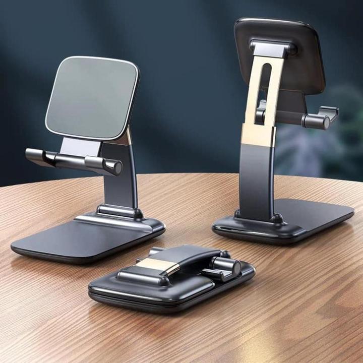 Foldable & Adjustable Desk Phone Holder, Compatible With All Smart Phones & Tablets - Mobile Stand - Mobile Stand