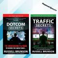 Dotcom Secrets, Traffic Secrets (2 Books Combo by Russell Brunson). 