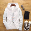 Men Windbreaker Solid Color Strong Wrinkle Resistance Windbreaker.