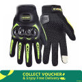 High Quality Full Finger Screen Touch SUOMY Hand Gloves For Biker. Neon color.