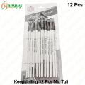 Keepsmiing Artist Brush High Quality Set of 12 Pcs. 