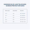 Laptop Screen Protector Hanging Blue Light Blocking Anti-UV High-transmittance Film for 17.3'' Laptop with 16:9 Aspect Ratio. 