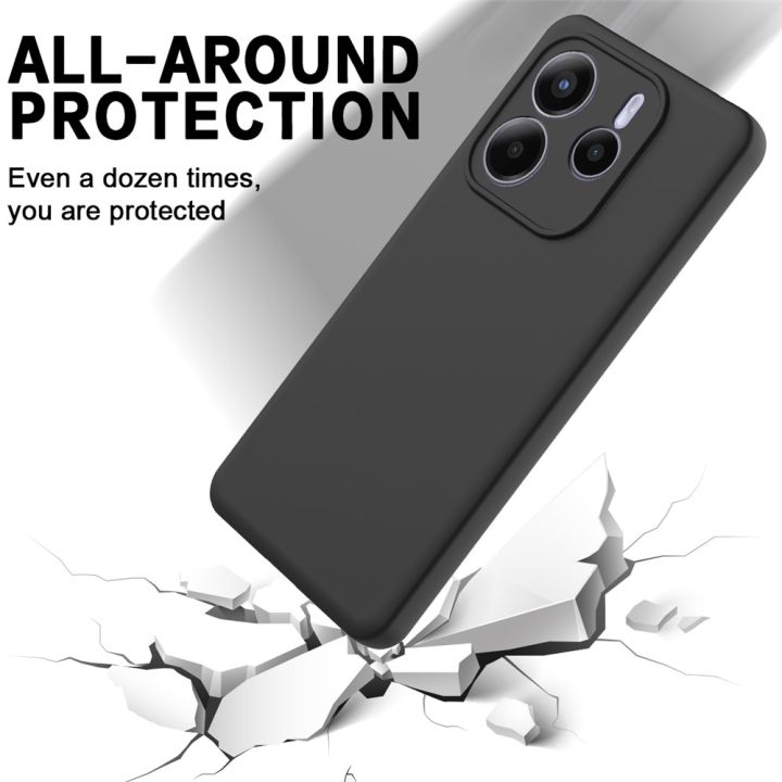 Xiaomi%20Redmi%20Note%2014%205G%20Case%20Liquid%20Silicone%20Case%20Phone%20Back%20Cover%20-%20Black%20-%20Image%203