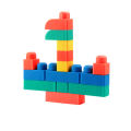 Children's soft rubber building blocks, large DIY can bite the baby, assemble and assemble 1-3 years old, educational early education toys wholesale.
