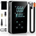 SL Tire Inflator Portable Air Compressor 16L/min 150 PSI Air Pump With Touch Screen/Gauge/Light For Bike Ball.