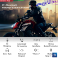 Motorcycle Helmet Communicator Intercom Headset Music Interphone Bluetooth 5.0 Waterproof, Hands-Free, Long Battery Life (Not Device to Device).