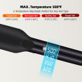 500F Hair Straightener High Temperature Flat Irons With Plasma Ions for Keratin Treatment Frizzy Hair Recovers Damaged Hair.