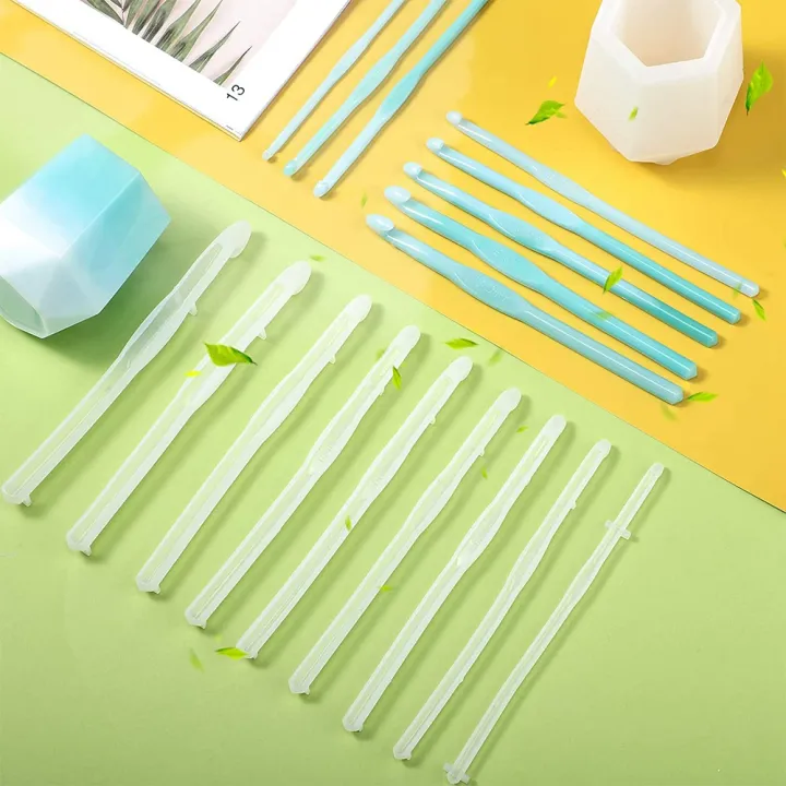 10%20Pieces%20Crochet%20Hook%20Resin%20Mold%20Knitting%20Sweaters%20Tool%20Silicone%20Mold%20with%201%20Crochet%20Needle%20Storage%20Holder%20Mold%20-%20Image%204