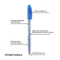 Econo Full Time Ball Pen Black color Ink (Pack of 18 Pens). 