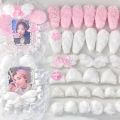 10Pcs Sweet Plush DIY Photocard Holder Handmade Material Kpop Idol Photo Card Holder Lace Strips Cute Cartoon Ears Accessories. 