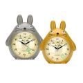 TOTORO Quartz Table Clock Bed Room Clock Alarm Clock Snooze Alarm Clock Pokemon LED Light Mute Silent. 