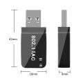1300mbps Mini Usb Wifi Adapter Dual Band Wifi Network 5g 2.4ghz Wireless Ac Usb Adapter Wireless External For Pc. 