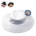 Cricket Umpire Hat - White. 
