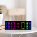 GC Digital Alarm Clock With Colorful Light Colors, Desk Alarm Clock For Bedroom With Timing Function, Voice-activated, LED Display Digital Clock.