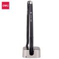 Deli E6797 Black Gel Ink 0.7mm Desk Pen Stand. 