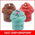 70ml Color Fruit Fluffy Slime Glue Butter Slimes Supplies DIY Modeling Polymer Sand Fidget Plasticine Gum For Handmade Toy.