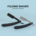 Old-fashioned Men Manual Razor Edge Stainless Steel Holder Shaving Eyebrow Hair for Women Beard Cutte. 