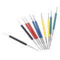 Silicone Jumper Wires Test Leads Kit, SMD IC Test Hook Clips Repairing for Logic Analyzer.