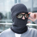 Sunnyheart Men Face Cover Full Face Warm Knitting Cap Scarf Face Cover.