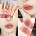 【NEW】 Korean Double Lip Glaze Lasting Waterproof Matte Pearlescent Lipstick Korean Lipstick. 