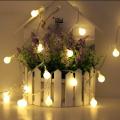 28 Pieces Warm White snow Ball Fairy Lights. 